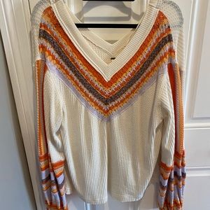 Colorful Free People sweater